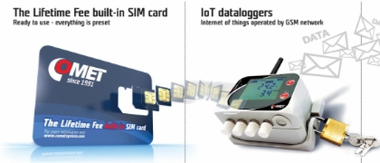 IoT dataloggers with The Lifetime Fee built-in SIM card
