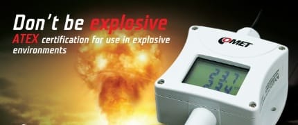 NEW - Programmable sensors with 4-20mA output with ATEX certification for use in explosive environments