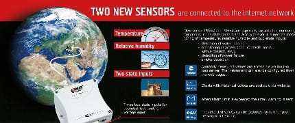 TWO NEW SENSORS are connected in the internet network