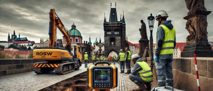 Diagnostic work before reconstruction of the Legion Bridge in Prague