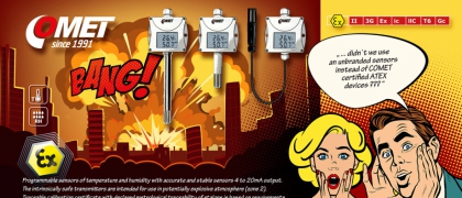 Measuring of Temperature and Relative Humidity in potentially explosive environments