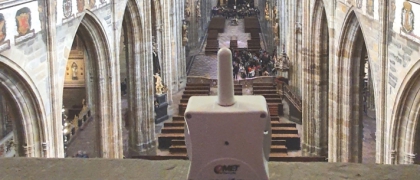 Monitoring of climatic conditions in the church for the repair and tuning of the new organ in St. Vitus Church in Prague