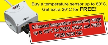New firmware for P8511, P8541, P8631 - Enhanced temperature measuring range
