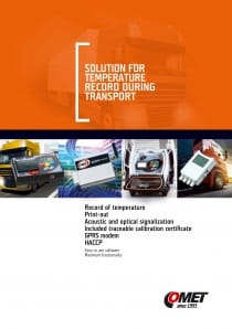 Temperature recorder with printer for semi-trailer