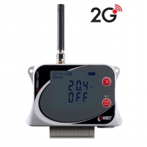 IoT Wireless Temperature Datalogger for 2 external probes, with two two-state inputs, built-in 2G modem