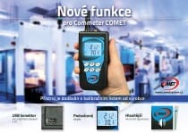 Thermo-hygrometer for compressed air measurement, cable 4 meters