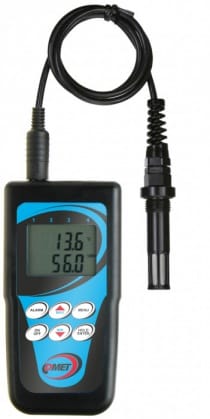 Thermo-hygrometer for compressed air measurement, cable 4 meters