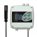 Temperature and humidity regulator with 230Vac/8A relays, cable 4 meters