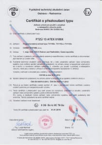 Intrinsically safe humidity and temperature transmitter with cable probe, 2 meters cable length, output 4-20mA