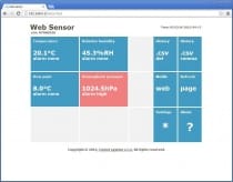 Web Sensor - remote thermometer hygrometer barometer with Ethernet interface, cable 2 meters