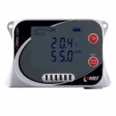 Temperature and humidity data logger with built-in sensors
