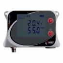 Temperature and humidity data logger for external probe