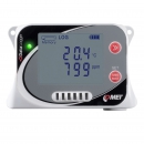 Temperature, humidity, CO2 and atmospheric pressure data logger with built-in sensors