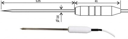 Temperature probe 2061-250/0, without connector, cable 5 meters