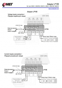 Connection adapter for Ux841 dataloggers
