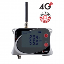 IoT Wireless Temperature and Relative Humidity Datalogger for external probe, with built-in 4G modem and Flat Rate SIM Card