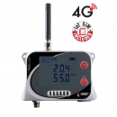 IoT Wireless Temperature and Relative Humidity Datalogger with connector for other temperature probe, with built-in 4G modem  and Flat Rate SIM Card