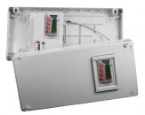 MS6D datalogger in IP54 protection case with connected terminal at the lid