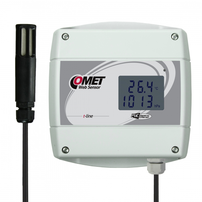 Web Sensor Temperature Humidity with Remote Alarm