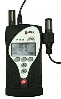 Ethernet Multilogger - thermo hygro meter with 4 MiniDIN inputs