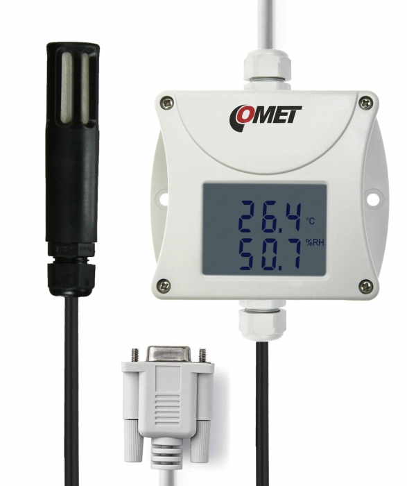 Temperature Humidity Transmitter with RS232 Output with Cable