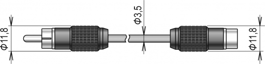 Extension cable for DSRH/C probe, 2 meters