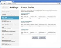 Web sensor - remote thermometer hygrometer with Ethernet interface. Weather sensor for environment monitoring.
